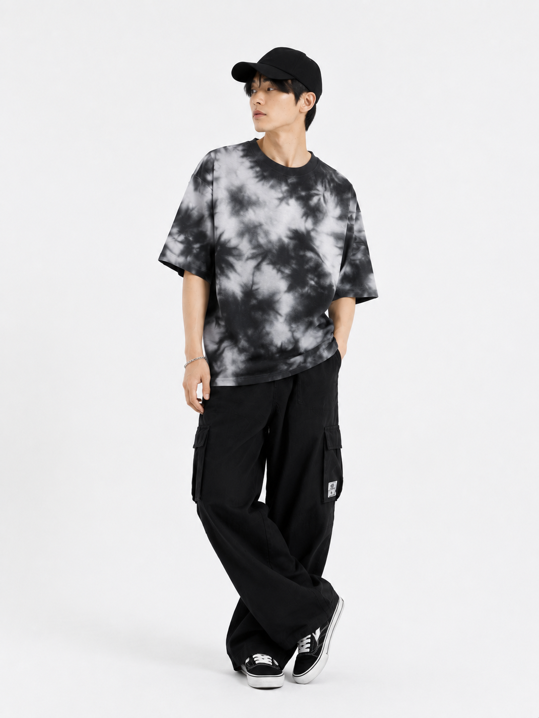 Luxury Oversized Tie-Dye Cotton Tee-2