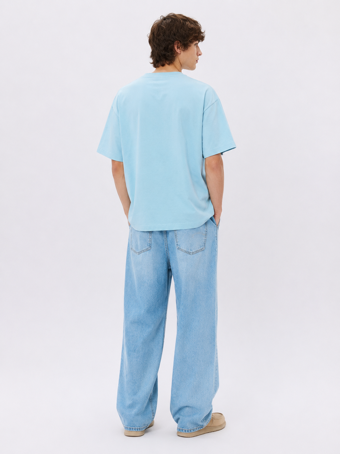 LA California 1987 Oversized Graphic T-Shirt – Sky Blue Edition-3