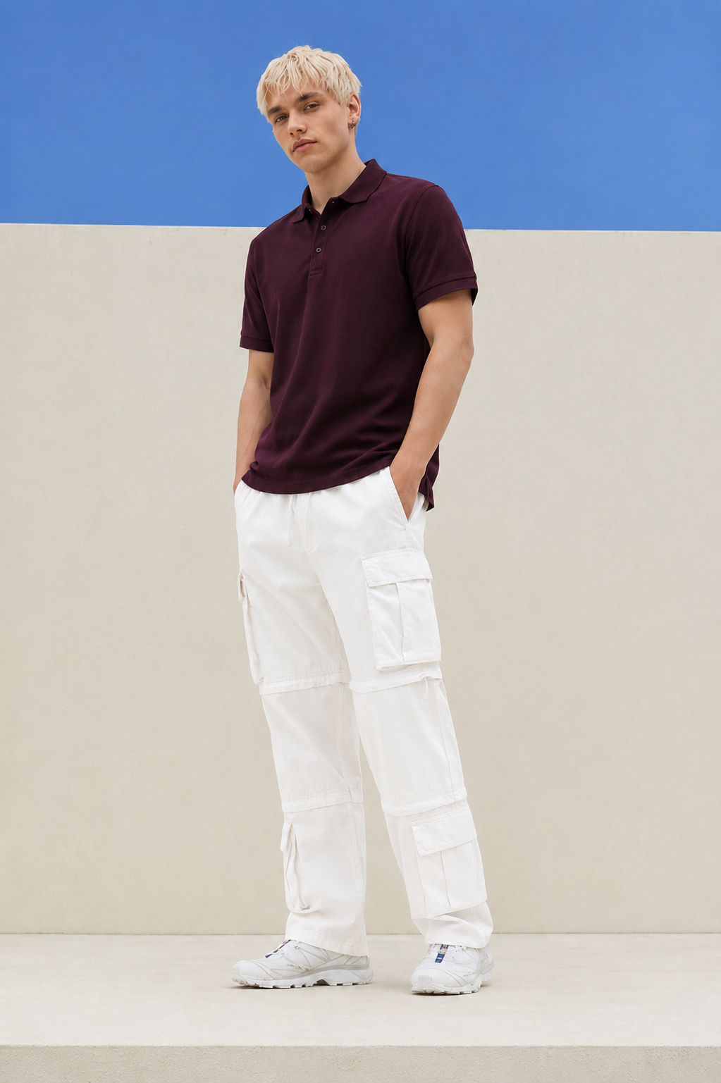 Premium Maroon Polo T-Shirt for Men – Classic Fit & Everyday Comfort-1