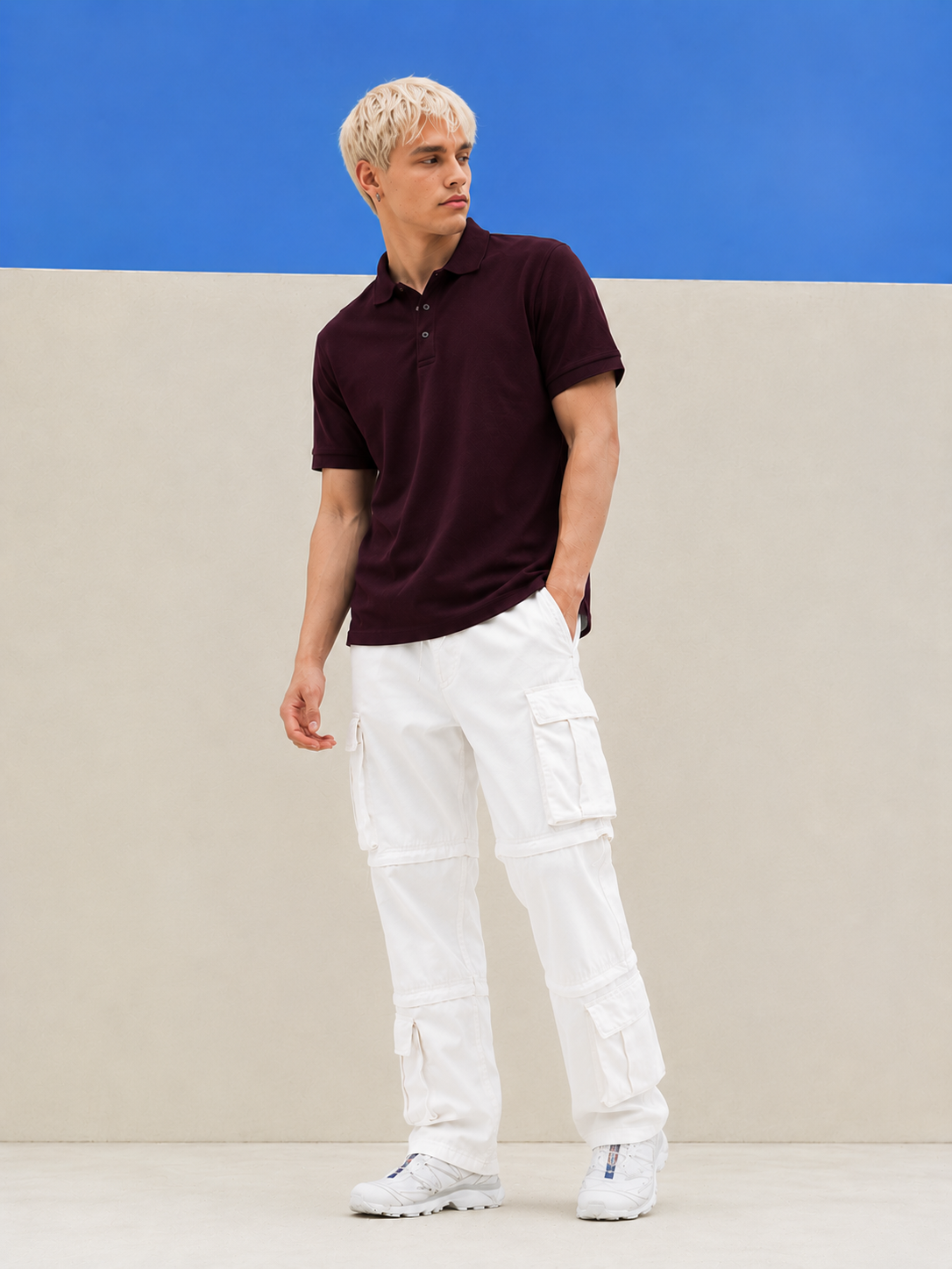 Premium Maroon Polo T-Shirt for Men – Classic Fit & Everyday Comfort-3