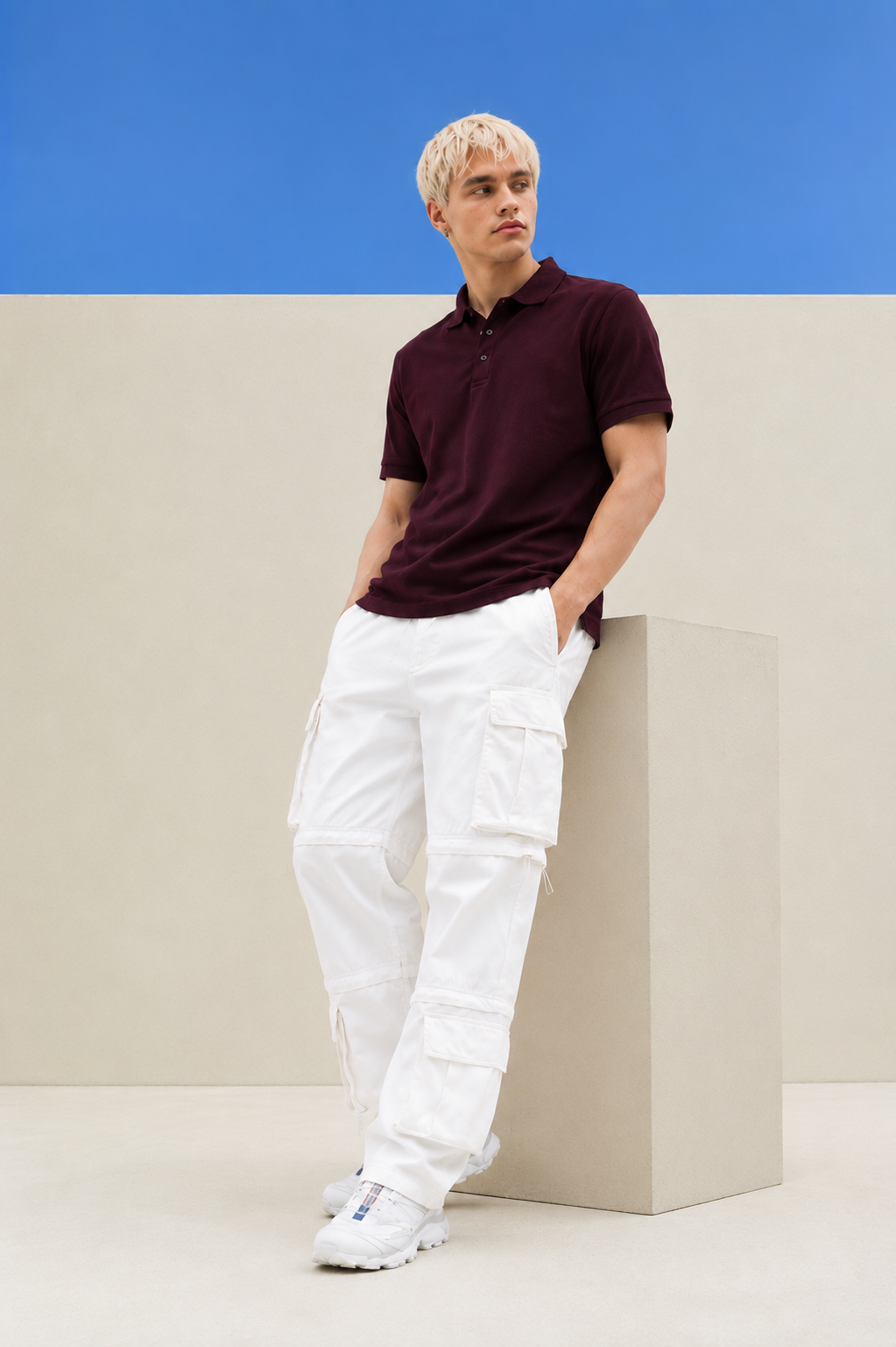 Premium Maroon Polo T-Shirt for Men – Classic Fit & Everyday Comfort-4