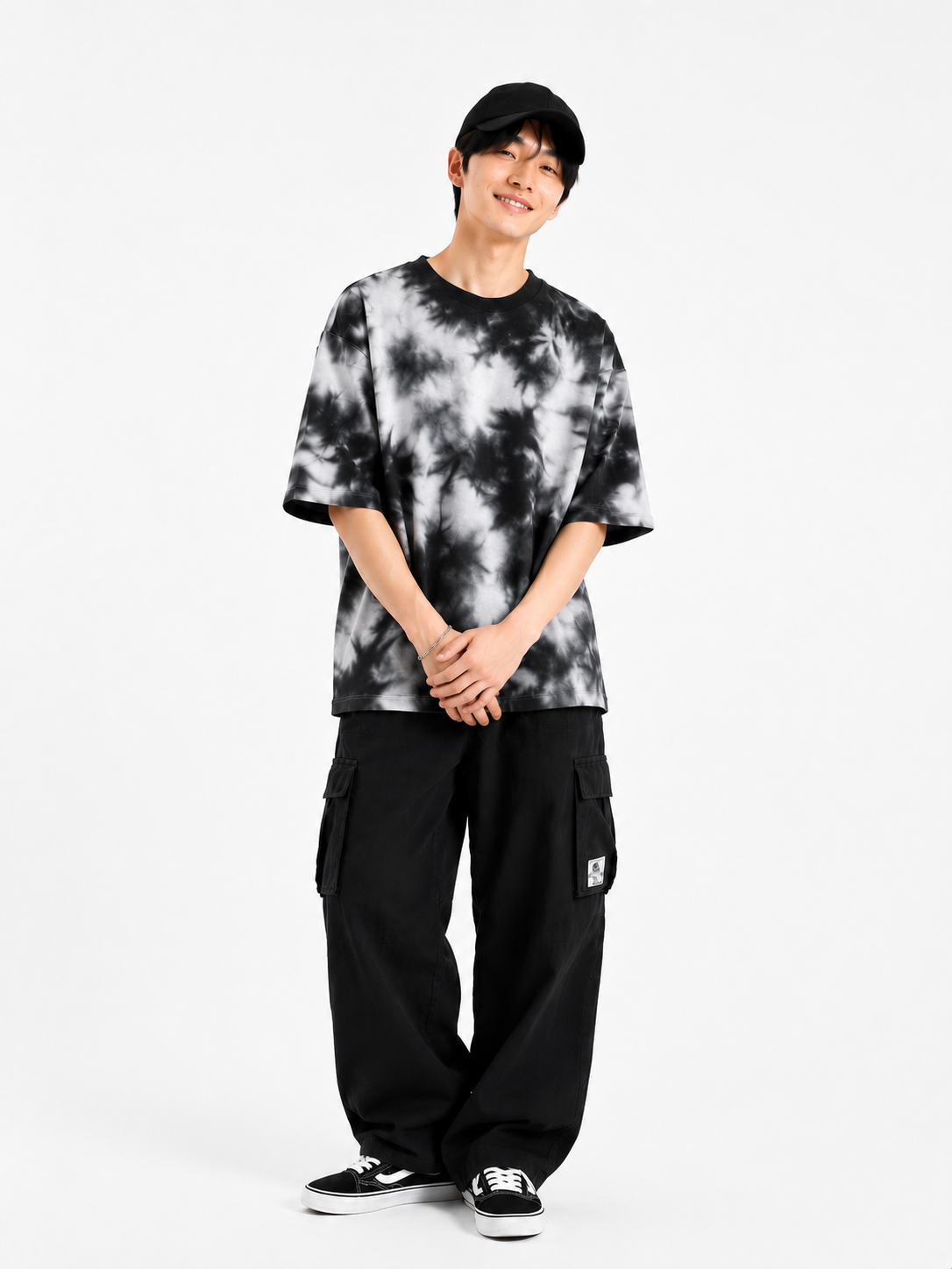 Luxury Oversized Tie-Dye Cotton Tee-4