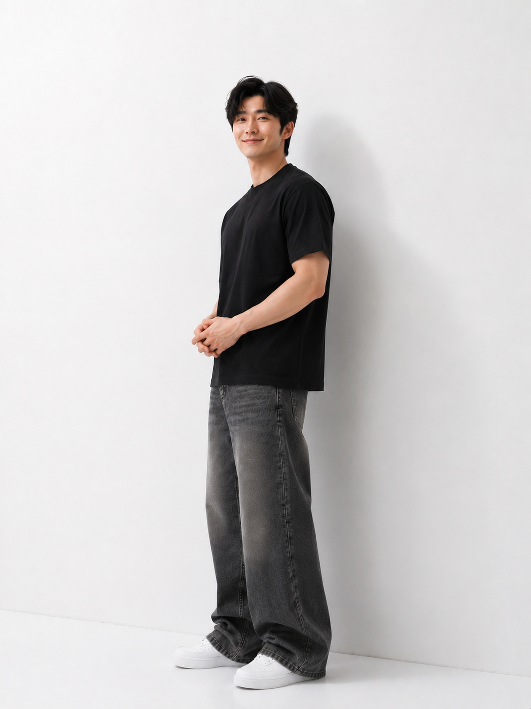 Classic Black Oversized T-Shirt – Premium Cotton Comfort