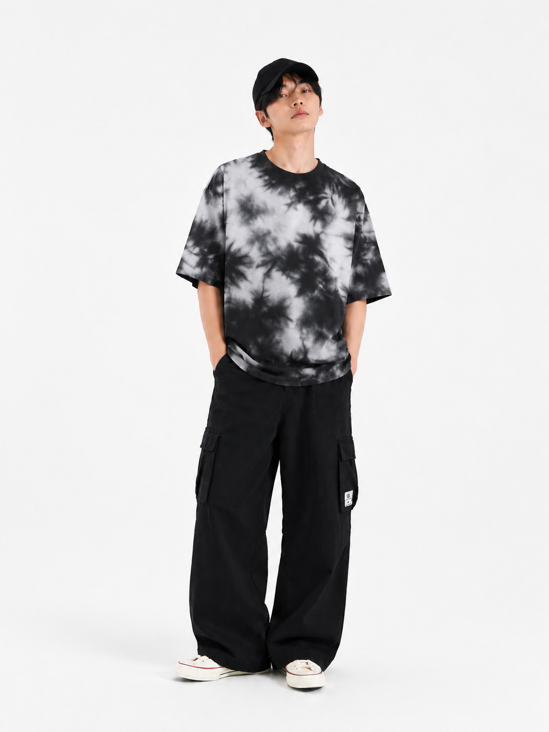 Luxury Oversized Tie-Dye Cotton Tee-3